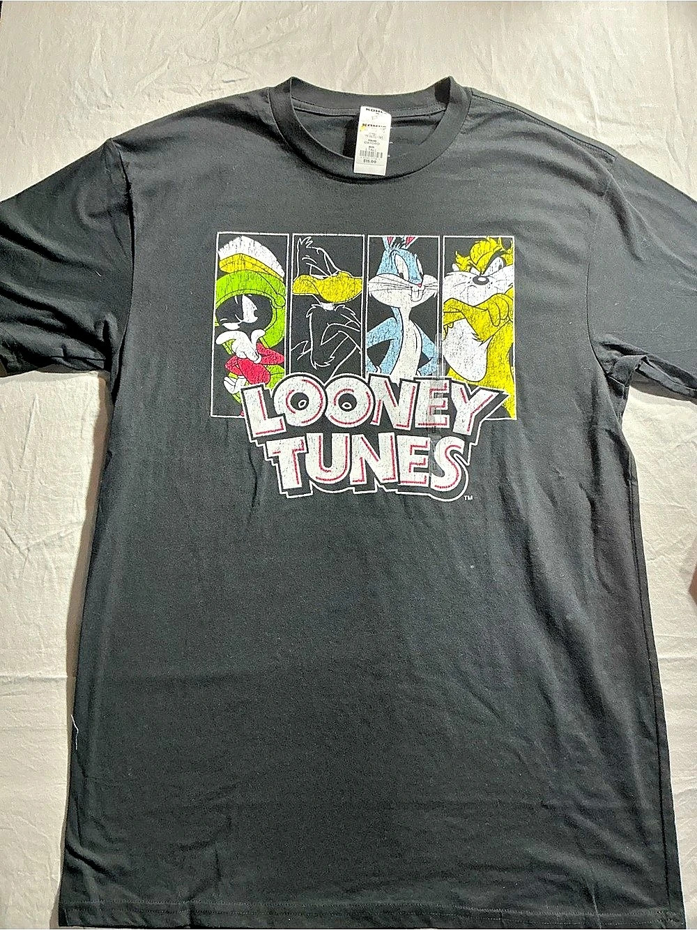 Looney Tunes Graphic Tee Black Large NWT